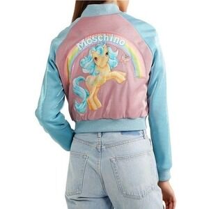 Moschino My Little Pony Lurex Bomber Jacket US 6